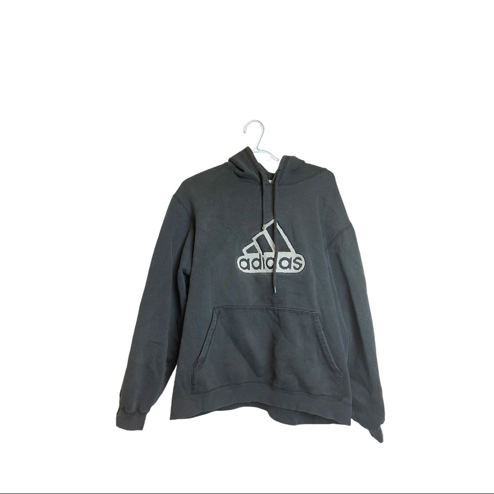 Adidas unisex Sherpa textured logo hoodie